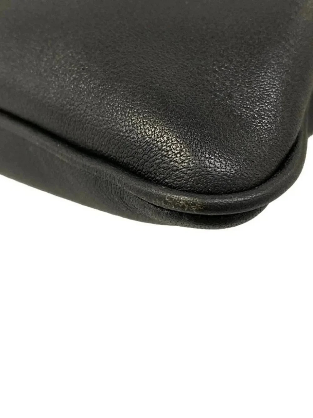 PRADA 1BC238 Black Leather Shoulder Bag